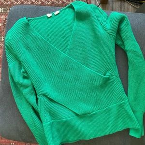 Kelly green Moth sweatshirt from Anthropologie